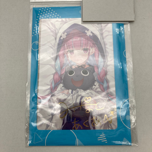 【中古美品】 ホロライブ 湊あくあ 活動4周年記念 箔押し複製サイン入りポストカード 053-260417-ky -63-fuz 万代Net店