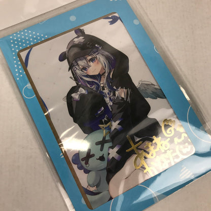 【中古美品】 ホロライブ 天音かなた 活動4周年記念 箔押し複製サイン入りポストカード 053-260509-io-20-fuzh 万代Net店