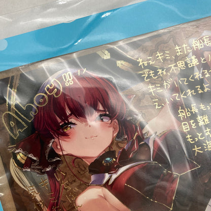 【中古美品】 ホロライブ 宝鐘マリン 誕生日記念2023 複製サイン＆メッセージ入りポストカード 053-260417-ky -56-fuz 万代Net店