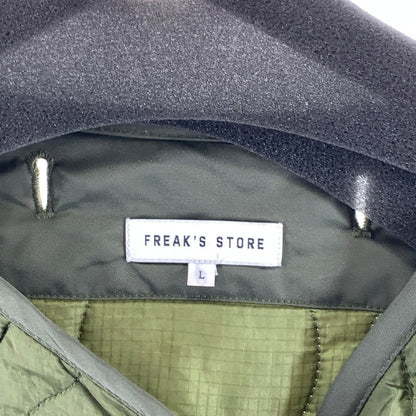 【中古品】【メンズ】 FREAKS' STORE キルティングジャケット ミリタリ―ジャケット ライナージャケット アウター ブランド 古着 147-260926-gm-09-fuzh サイズ：L カラー：カーキ 万代Net店