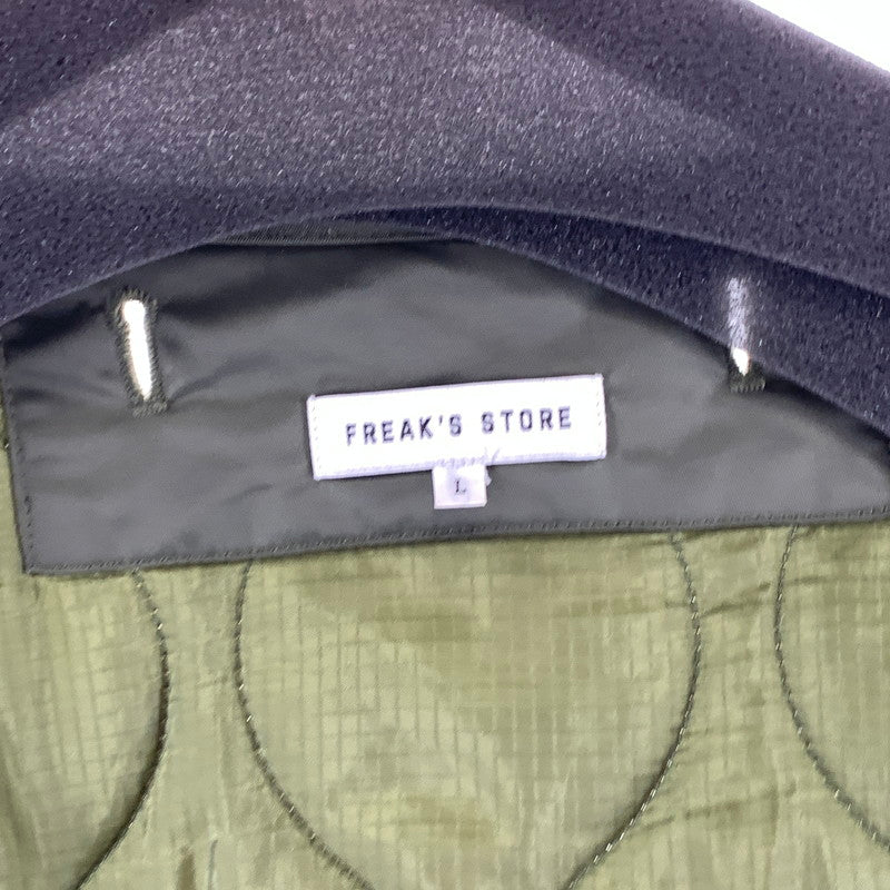 【中古品】【メンズ】 FREAKS' STORE キルティングジャケット ミリタリ―ジャケット ライナージャケット アウター ブランド 古着 147-260926-gm-09-fuzh サイズ：L カラー：カーキ 万代Net店