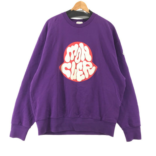 【中古品】【メンズ】 MONCLER モンクレール H20918G00045 809KR SWEATSHIRT スェット 141-260330-ky-23-fuzh サイズ：XXL カラー：パープル 万代Net店