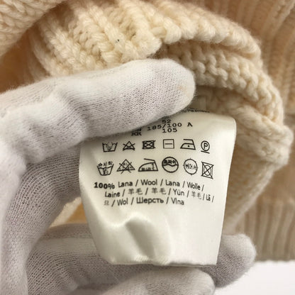 【中古品】【メンズ】 FENDI フェンディー FZZ387 A3M3 LOGO INTERSIA KNIT ロゴインターシャニット タグ欠品 141-260330-ky-21-fuzh サイズ：52 カラー：ホワイト 万代Net店