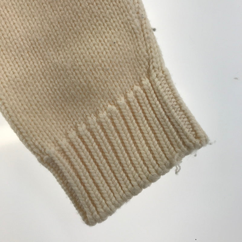 【中古品】【メンズ】 FENDI フェンディー FZZ387 A3M3 LOGO INTERSIA KNIT ロゴインターシャニット タグ欠品 141-260330-ky-21-fuzh サイズ：52 カラー：ホワイト 万代Net店