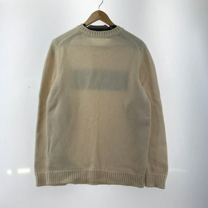 【中古品】【メンズ】 FENDI フェンディー FZZ387 A3M3 LOGO INTERSIA KNIT ロゴインターシャニット タグ欠品 141-260330-ky-21-fuzh サイズ：52 カラー：ホワイト 万代Net店