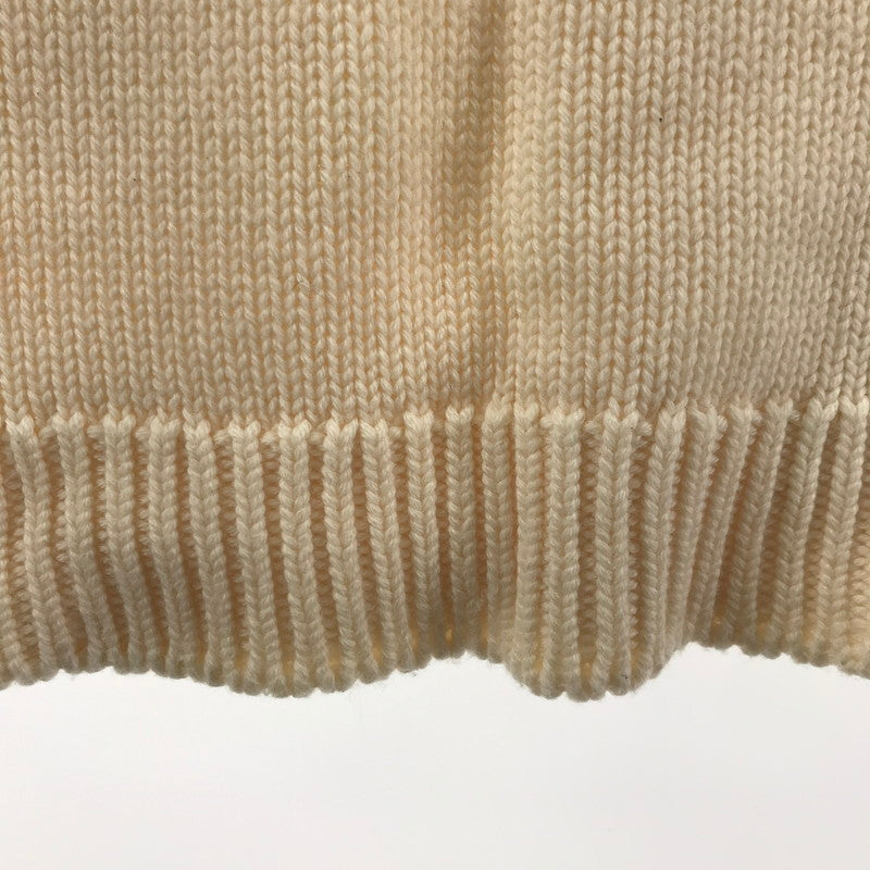 【中古品】【メンズ】 FENDI フェンディー FZZ387 A3M3 LOGO INTERSIA KNIT ロゴインターシャニット タグ欠品 141-260330-ky-21-fuzh サイズ：52 カラー：ホワイト 万代Net店