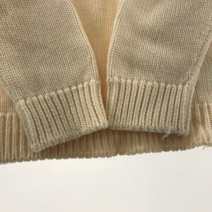 【中古品】【メンズ】 FENDI フェンディー FZZ387 A3M3 LOGO INTERSIA KNIT ロゴインターシャニット タグ欠品 141-260330-ky-21-fuzh サイズ：52 カラー：ホワイト 万代Net店