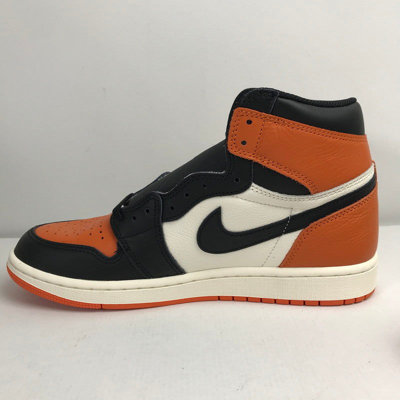 【中古美品】【メンズ】 NIKE DZ5485-008 AIR JORDAN 1 RETRO HIGH OG "SHATTERED BACKBOARD" (2025) スニーカー 靴 160-260330-ky-28-fuzh サイズ：27 カラー：オレンジ 万代Net店
