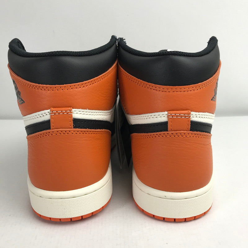 【中古美品】【メンズ】 NIKE DZ5485-008 AIR JORDAN 1 RETRO HIGH OG "SHATTERED BACKBOARD" (2025) スニーカー 靴 160-260330-ky-28-fuzh サイズ：27 カラー：オレンジ 万代Net店
