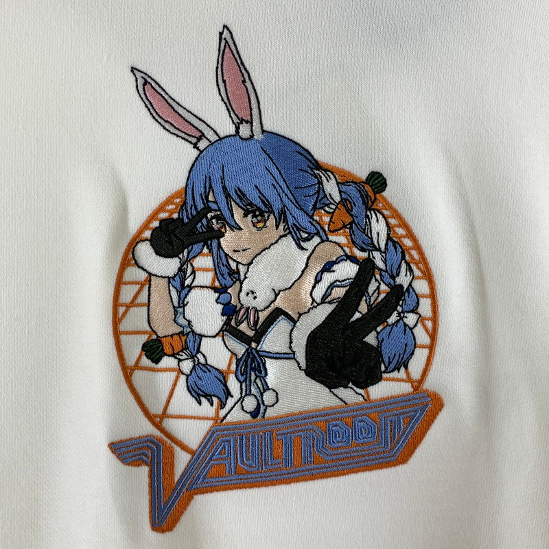 【中古品】【メンズ/レディース】 ホロライブ vaultroom × 兎田ぺこら フーディ ボルトルーム 053-260603-ny-02-fuzh サイズ：L カラー：ホワイト 万代Net店