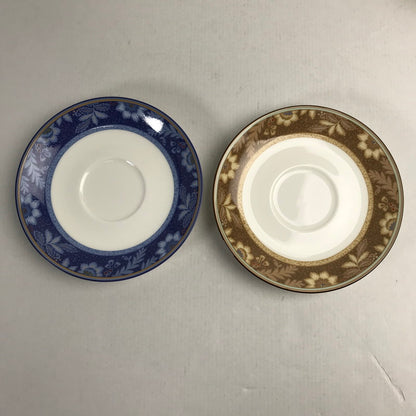 【中古品】 Noritake カップ＆ソーサー 2セット レジェンドインブラウン レジェンドインブルー アラジンランプ印 食器 外箱に傷みあり 101-260331-io-35-fuz 万代Net店