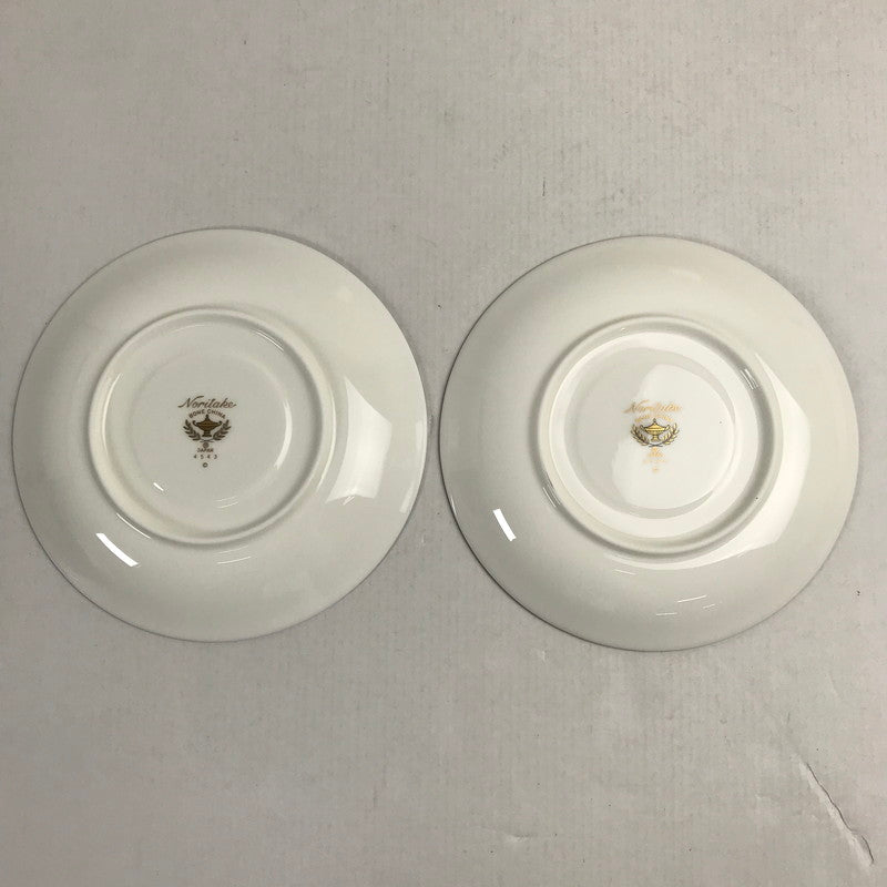 【中古品】 Noritake カップ＆ソーサー 2セット レジェンドインブラウン レジェンドインブルー アラジンランプ印 食器 外箱に傷みあり 101-260331-io-35-fuz 万代Net店
