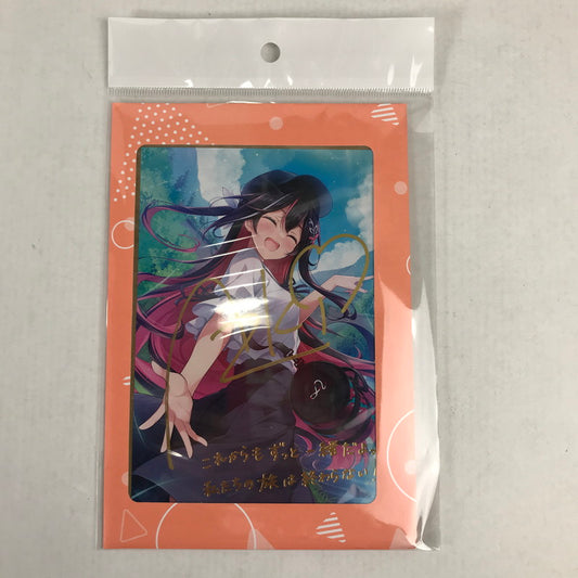 【中古美品】 ホロライブ AZKi 誕生日記念2023 直筆サイン＆箔押し複製メッセージ入りポストカード 053-260509-io-26-fuzh 万代Net店