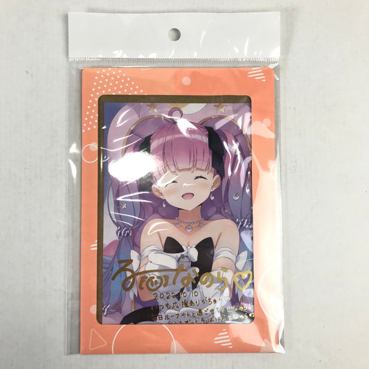 【中古品】 ホロライブ 姫森ルーナ 誕生日記念2022 直筆サイン＆箔押し複製メッセージ入りポストカード 封筒日焼けあり 053-260509-io-28-fuzh 万代Net店