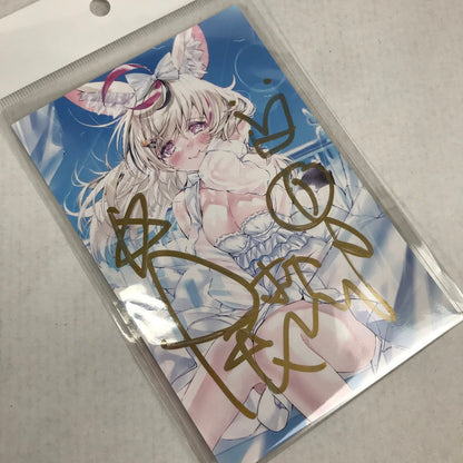 【中古美品】 ホロライブ 尾丸ポルカ 誕生日記念2021 直筆サイン入りイラストポストカード 053-260509-io-29-fuzh 万代Net店