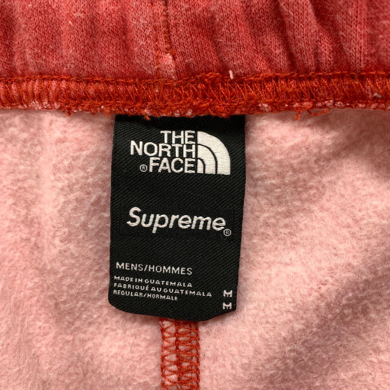 【中古品】【メンズ】 SUPREME × THE NORTH FACE シュプリーム ノースフェイス 21SS NT12101I PIGMENT PRINTED SWEATPANT 顔料プリント スウェット パンツ ボトムス 古着 149-260402-mh-11-fuzh サイズ：M カラー：レッド 万代Net店