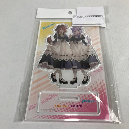 【中古品】 ホロライブ×MOLLY.ONLINE 第五弾 アクリルスタンド 戌神ころね＆猫又おかゆ アクスタ 054-260509-io-08-fuzh 万代Net店