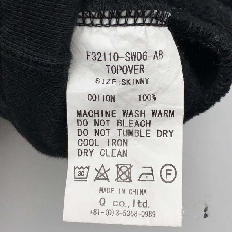 【中古品】【メンズ】 FAT F32110-SW06-AB TOPOVER エフエーティー ハーフジップスウェット ブランド 古着 142-260614-gm-06-fuz サイズ：L カラー：ブラック 万代Net店