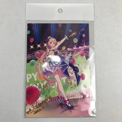 【中古品】 ホロライブ アキ・ローゼンタール 誕生日記念2022 アキ・ローゼンタール 直筆サイン入り安曇アキタケ描き下ろしポストカード 右下折れあり 053-260509-io-35-fuzh 万代Net店