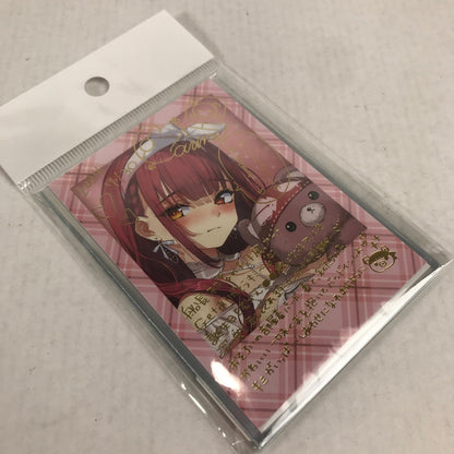 【中古美品】 ホロライブ 宝鐘マリン 誕生日記念2024 宝鐘マリン 直筆メッセージ＆箔押し複製サイン入り あかさあい描き下ろし チェキ風ブロマイドカード 053-260509-io-31-fuzh 万代Net店