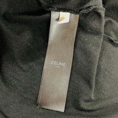 【中古品】【メンズ】 CELINE セリーヌ HORSE PRINT SS TEE ホース 馬 プリント 半袖 Tシャツ トップス 古着 141-260402-mh-04-fuzh サイズ：M カラー：ブラック 万代Net店