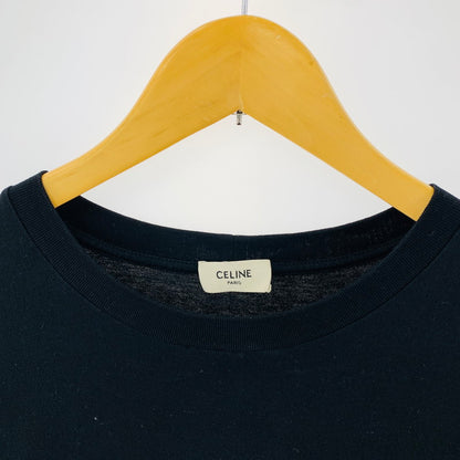 【中古品】【メンズ】 CELINE セリーヌ HORSE PRINT SS TEE ホース 馬 プリント 半袖 Tシャツ トップス 古着 141-260402-mh-04-fuzh サイズ：M カラー：ブラック 万代Net店