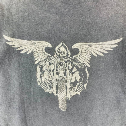 【中古品】【メンズ】 SAINT MICHAEL × NEIGHBORHOOD セントマイケル ネイバーフッド SM-S23-0000-117 SS TEE 半袖 Tシャツ トップス 古着 140-260402-mh-01-fuzh サイズ：XL カラー：チャコール 万代Net店