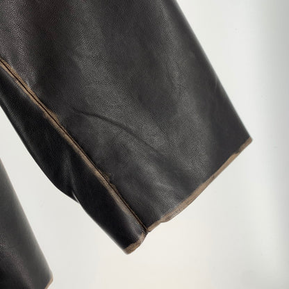 【中古品】【メンズ】 LUI’S ルイス テーラードジャケット カラー BLACK SIZE:M Fレザー タグ付き 147-260722-ky-29-fuzh 万代Net店