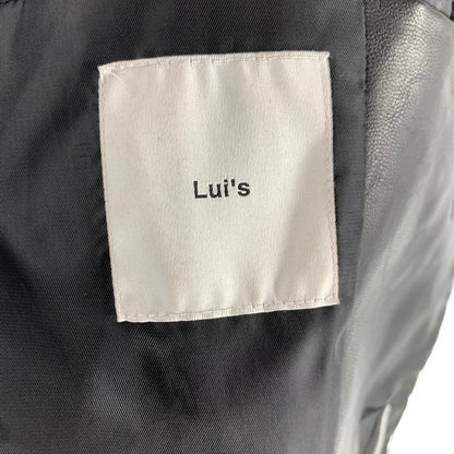 【中古品】【メンズ】 LUI’S ルイス テーラードジャケット カラー BLACK SIZE:M Fレザー タグ付き 147-260722-ky-29-fuzh 万代Net店