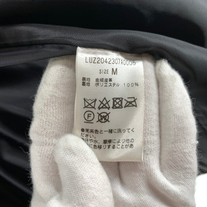 【中古品】【メンズ】 LUI’S ルイス テーラードジャケット カラー BLACK SIZE:M Fレザー タグ付き 147-260722-ky-29-fuzh 万代Net店