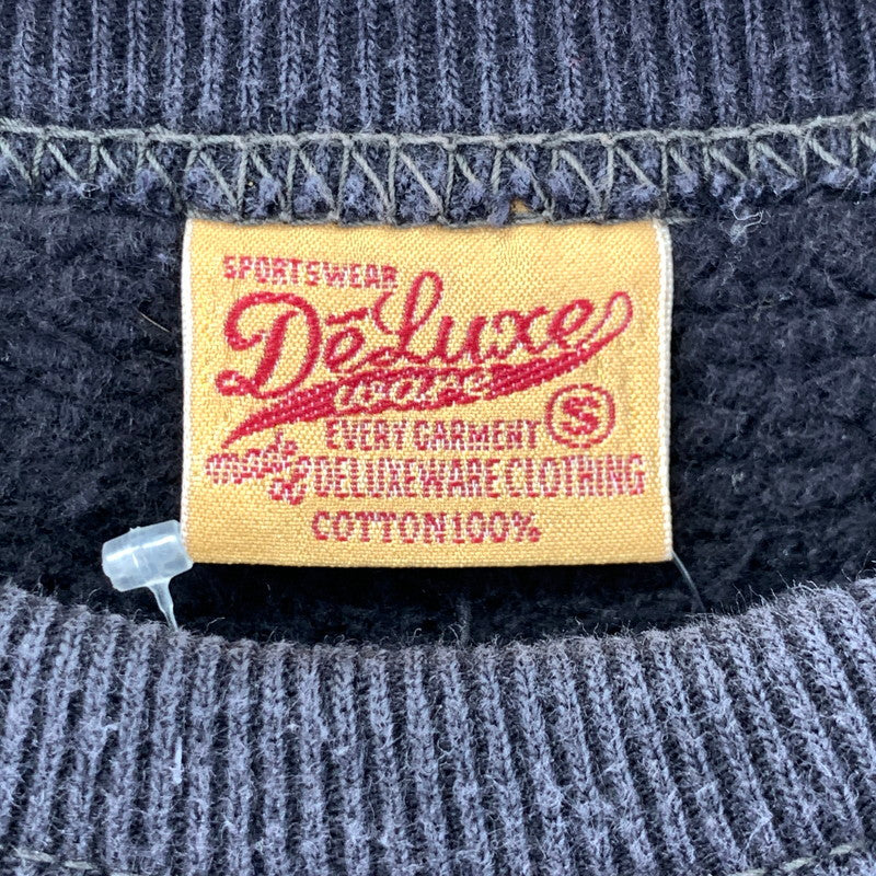 【中古品】【メンズ】 DELUXEWARE デラックスウエア スウェット 古着 145-260414-ny-01-fuz サイズ：S カラー：チャコールグレー 万代Net店