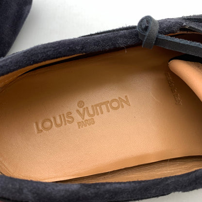 【中古品】【メンズ】 LOUIS VUITTON ルイ・ヴィトン FD1124 スエードモカシンシューズ 靴 ブランド 179-260418-gm-12-fuz サイズ：9 カラー：ブラック 万代Net店