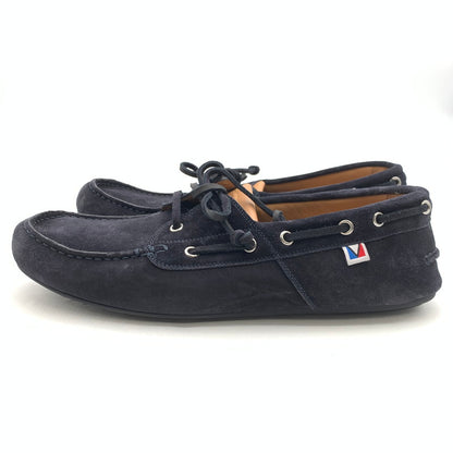 【中古品】【メンズ】 LOUIS VUITTON ルイ・ヴィトン FD1124 スエードモカシンシューズ 靴 ブランド 179-260418-gm-12-fuz サイズ：9 カラー：ブラック 万代Net店
