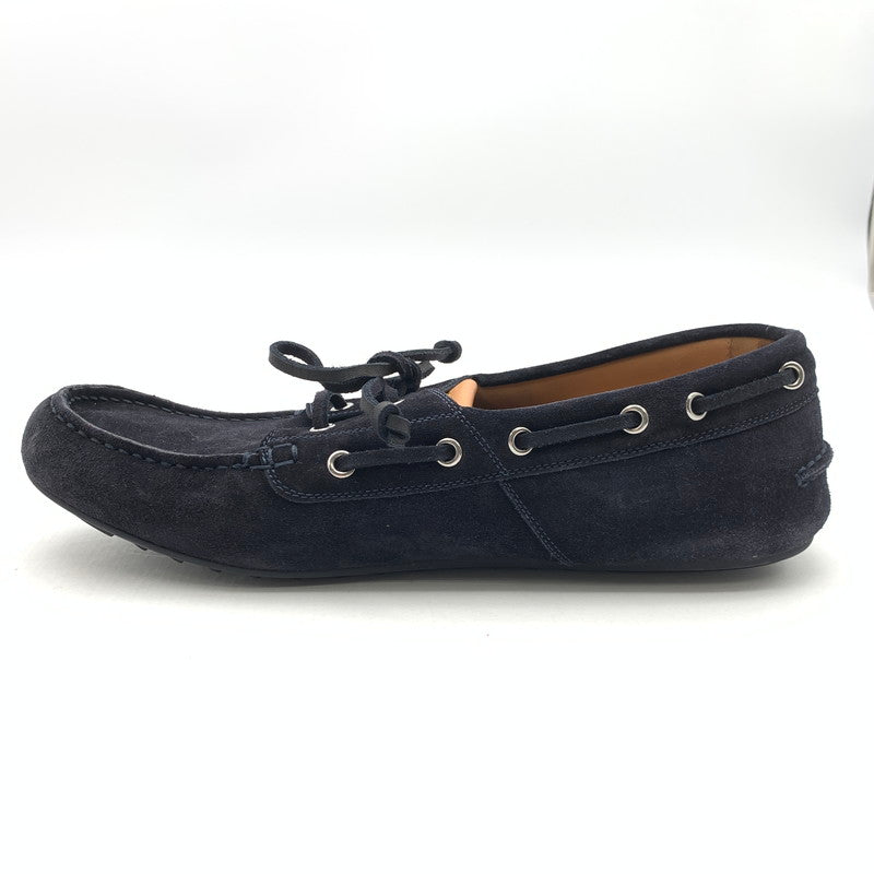【中古品】【メンズ】 LOUIS VUITTON ルイ・ヴィトン FD1124 スエードモカシンシューズ 靴 ブランド 179-260418-gm-12-fuz サイズ：9 カラー：ブラック 万代Net店