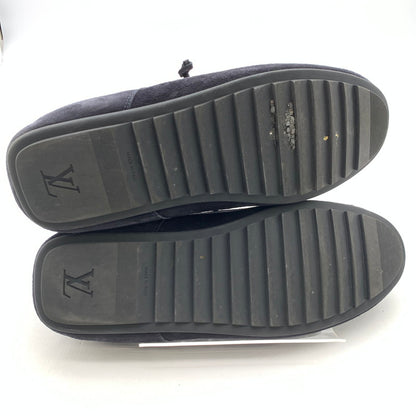 【中古品】【メンズ】 LOUIS VUITTON ルイ・ヴィトン FD1124 スエードモカシンシューズ 靴 ブランド 179-260418-gm-12-fuz サイズ：9 カラー：ブラック 万代Net店