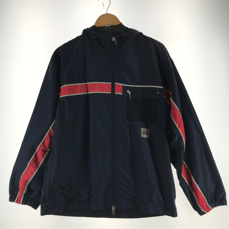 【中古品】【メンズ】 STUSSY ステューシー ナイロンパーカー 142-260511-ny-09-fuz サイズ：M カラー：ネイビー 万代Net店
