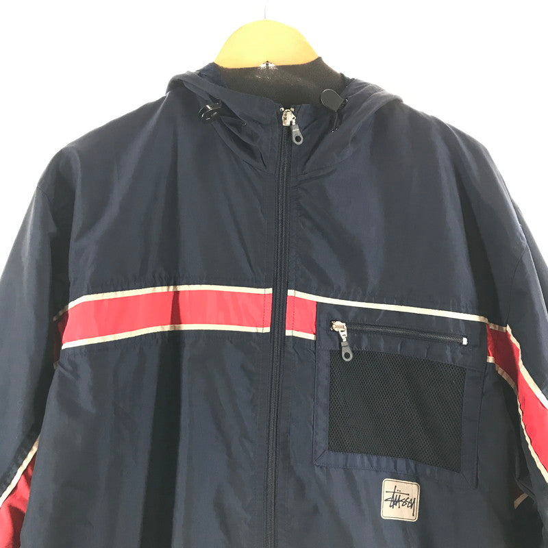 【中古品】【メンズ】 STUSSY ステューシー ナイロンパーカー 142-260511-ny-09-fuz サイズ：M カラー：ネイビー 万代Net店