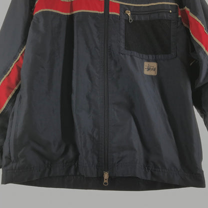 【中古品】【メンズ】 STUSSY ステューシー ナイロンパーカー 142-260511-ny-09-fuz サイズ：M カラー：ネイビー 万代Net店