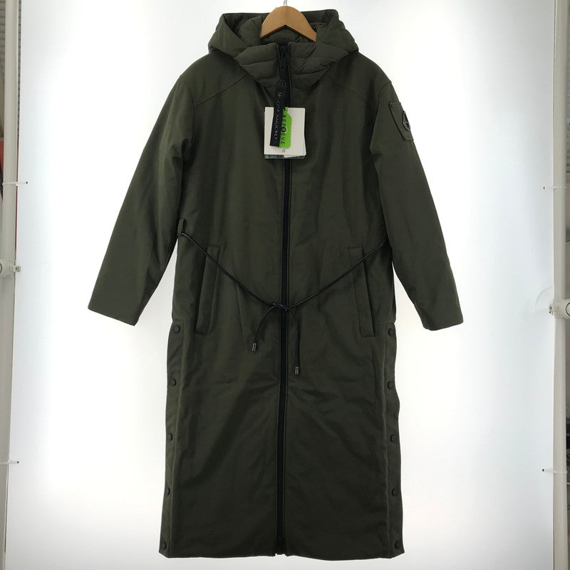 【中古美品】【レディース】 MOOSE KNUCKLES ムースナックルズ M31LP218 ロング ダウン コート ジャケット アウター 古着 169-260410-mh-10-fuzh サイズ：XS カラー：カーキ 万代Net店