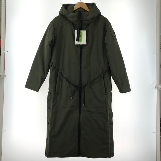 【中古美品】【レディース】 MOOSE KNUCKLES ムースナックルズ M31LP218 ロング ダウン コート ジャケット アウター 古着 169-260410-mh-10-fuzh サイズ：XS カラー：カーキ 万代Net店