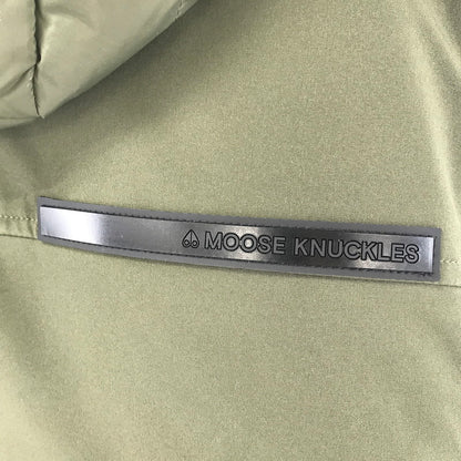 【中古美品】【レディース】 MOOSE KNUCKLES ムースナックルズ M31LP218 ロング ダウン コート ジャケット アウター 古着 169-260410-mh-10-fuzh サイズ：XS カラー：カーキ 万代Net店