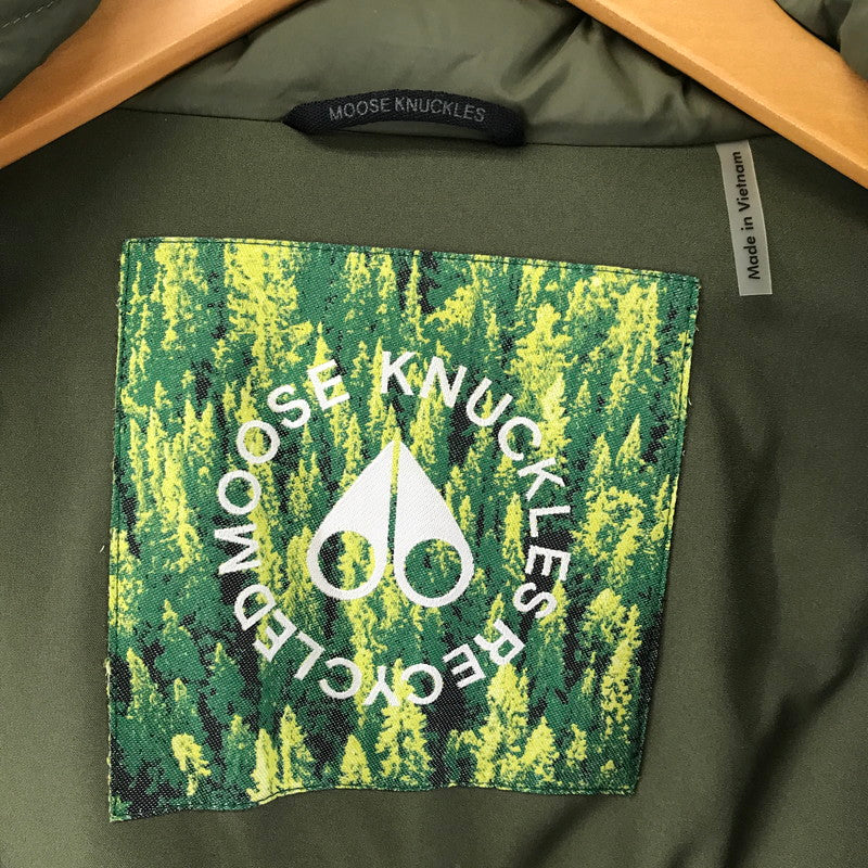 【中古美品】【レディース】 MOOSE KNUCKLES ムースナックルズ M31LP218 ロング ダウン コート ジャケット アウター 古着 169-260410-mh-10-fuzh サイズ：XS カラー：カーキ 万代Net店