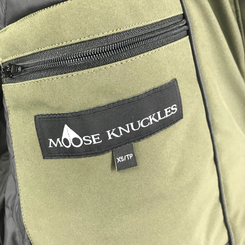 【中古美品】【レディース】 MOOSE KNUCKLES ムースナックルズ M31LP218 ロング ダウン コート ジャケット アウター 古着 169-260410-mh-10-fuzh サイズ：XS カラー：カーキ 万代Net店