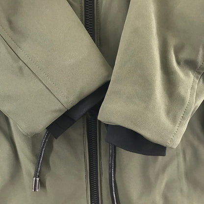 【中古美品】【レディース】 MOOSE KNUCKLES ムースナックルズ M31LP218 ロング ダウン コート ジャケット アウター 古着 169-260410-mh-10-fuzh サイズ：XS カラー：カーキ 万代Net店