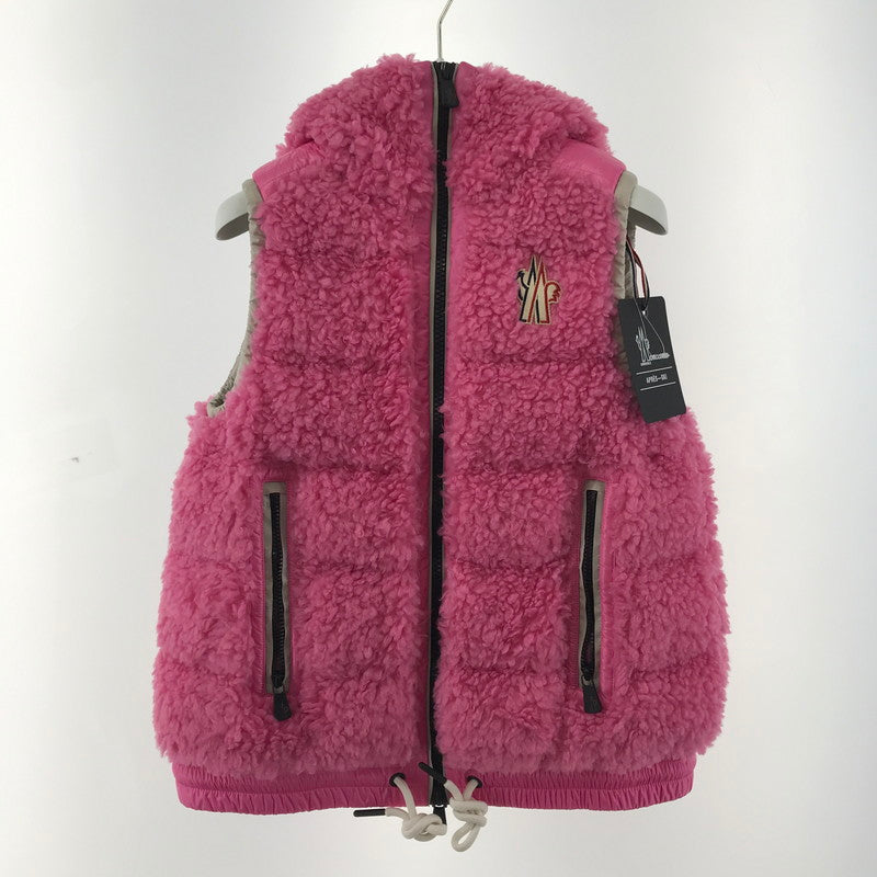 【中古品】【レディース】 MONCLER GRENOBLE モンクレール グルノーブル GILET ジレ ベスト アウター 古着 169-260410-mh-09-fuzh サイズ：XXS カラー：ピンク 万代Net店