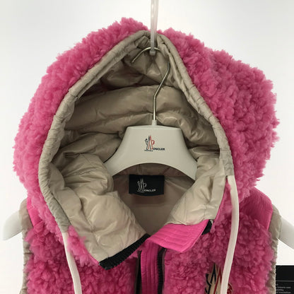 【中古品】【レディース】 MONCLER GRENOBLE モンクレール グルノーブル GILET ジレ ベスト アウター 古着 169-260410-mh-09-fuzh サイズ：XXS カラー：ピンク 万代Net店
