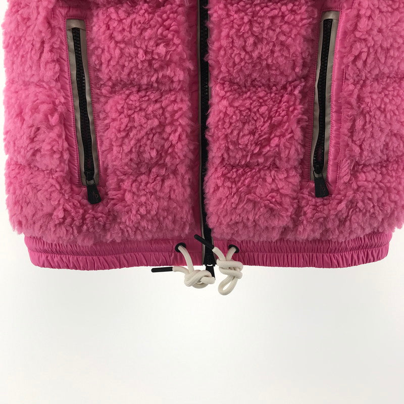 【中古品】【レディース】 MONCLER GRENOBLE モンクレール グルノーブル GILET ジレ ベスト アウター 古着 169-260410-mh-09-fuzh サイズ：XXS カラー：ピンク 万代Net店