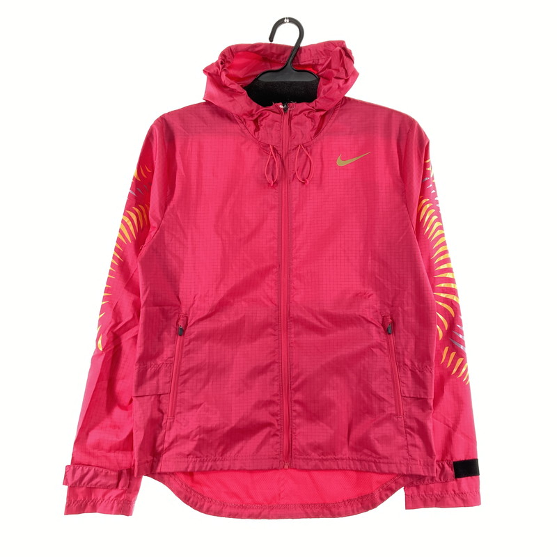 【中古美品】【レディース】 NIKE ナイキ ナイロンジャケット タグ付き 170-260414-ky-04-fuz サイズ：XL カラー：ピンク 万代Net店