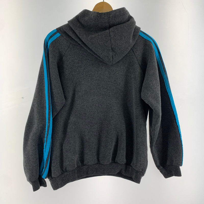 【中古品】【メンズ】 ADIDAS アディダス パーカー フーディー CHARCOAL SIZE:不明 ※使用感あり・ハトメダメージ有 148-260920-io-07-fuzh カラー：チャコール 万代Net店