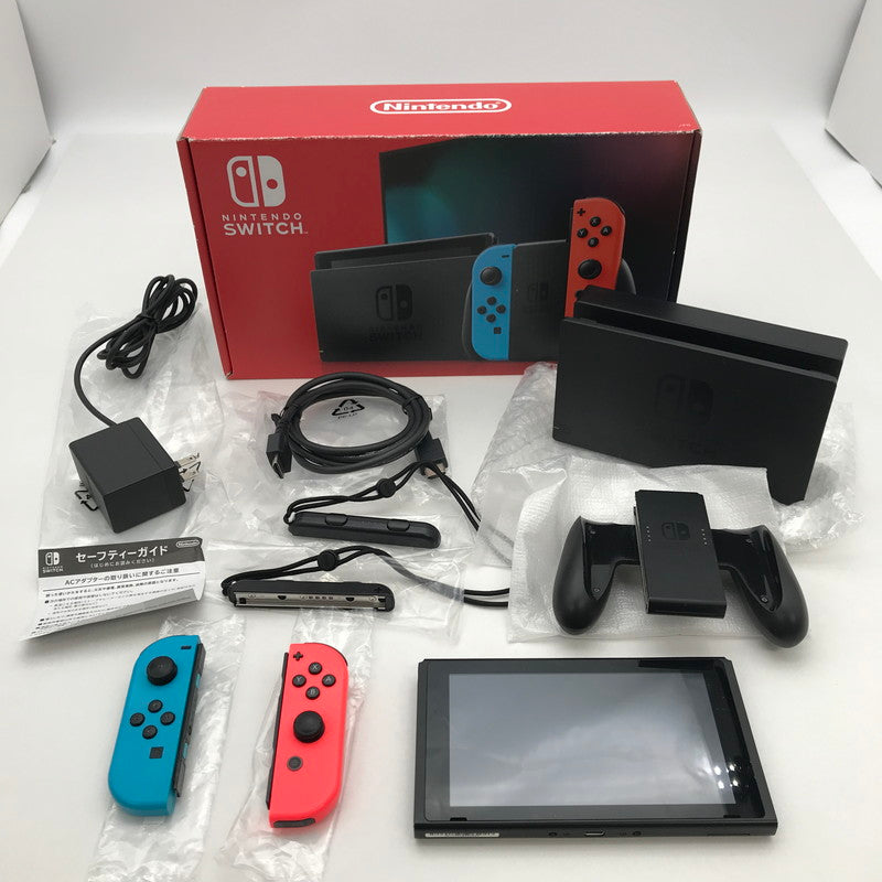 【中古品】 Nintendo Switch ニンテンドー スイッチ 本体 Joy-Con (L) ネオンブルー (R) ネオンレッド 2019モデル 034-260410-mh-07-fuz 万代Net店